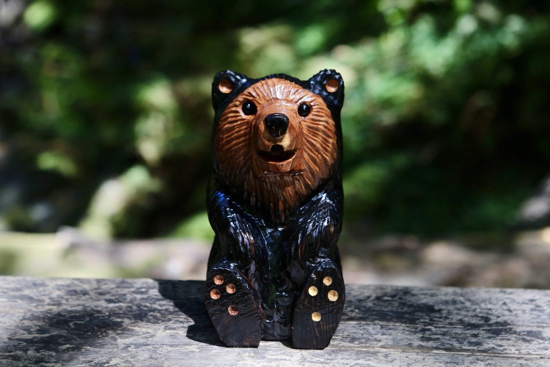 Wood Carved Bear Statue – Muir Woods Trading Company
